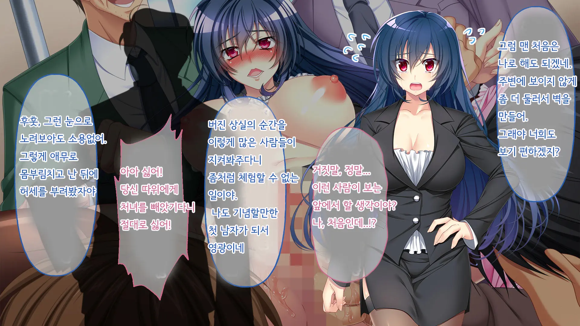 Nigeba Nashi! Misshitsu Chikan Densha ~ Otori Sosakan No Hamerare Jigoku | 도망칠수 없어! 밀실치한전차 ~함정수사관의 삽입지옥~